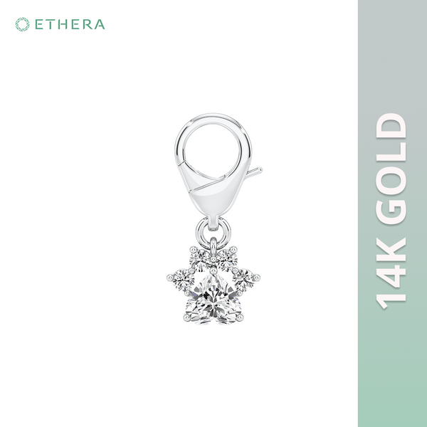 Ethera Pawfectly Yours Charm Wristwear for Women (White Gold)