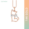 Ethera Furshionista Pendant Neckwear for Women (Rose Gold) Pet Parent-Jewellery & Accessories Ethera Dropship 2.24g