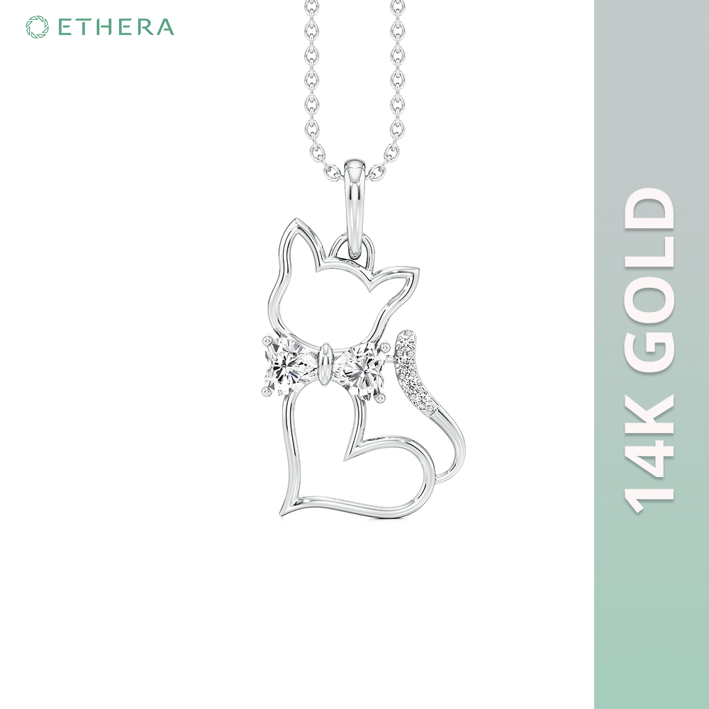Ethera Furshionista Pendant Neckwear for Women (White Gold) Pet Parent-Jewellery & Accessories Ethera Dropship 2.24g