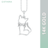 Ethera Furshionista Pendant Neckwear for Women (White Gold) Pet Parent-Jewellery & Accessories Ethera Dropship 2.24g