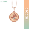 Ethera Pawfect Spark Pendant Neckwear for Women (Rose Gold) Pet Parent-Jewellery & Accessories Ethera Dropship 2.37g