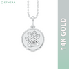 Ethera Pawfect Spark Pendant Neckwear for Women (White Gold) Pet Parent-Jewellery & Accessories Ethera Dropship 2.37g