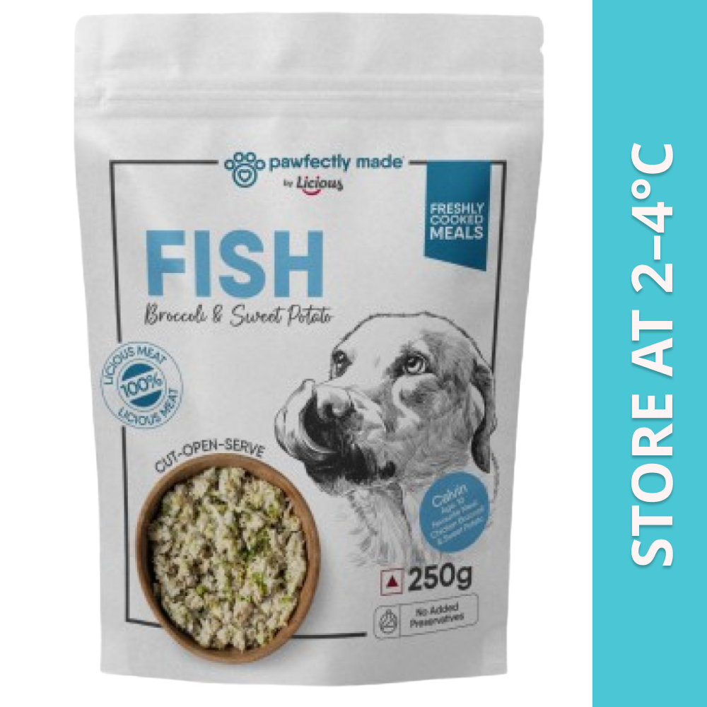 Pawfectly Made By Licious Fish Broccoli & Sweet Potato Home Meal for Dogs Home Meals Pawfectly Made By Licious 250g