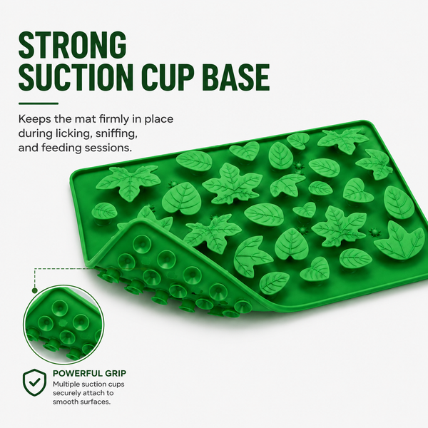 Talking Dog Club Jungle Dig Silicone Snuffle & Lick Mat for Dogs and Cats (Green)