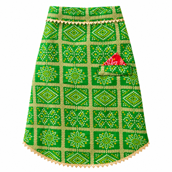 Pawgy Pets Bandhani Kurta for Dogs (Green)