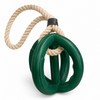Talking Dog Club Sturdy Dual Grip Oval Chew & Rope Toy for Dogs (Green) Dogs-Toys Talking Dog Club Dropship 14cm