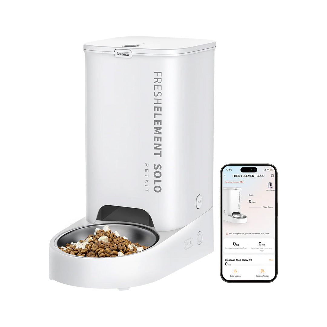 Petkit Freshelement Solo Automatic 2.4G WiFi Food Dispenser for Dogs and Cats Sample Supertails