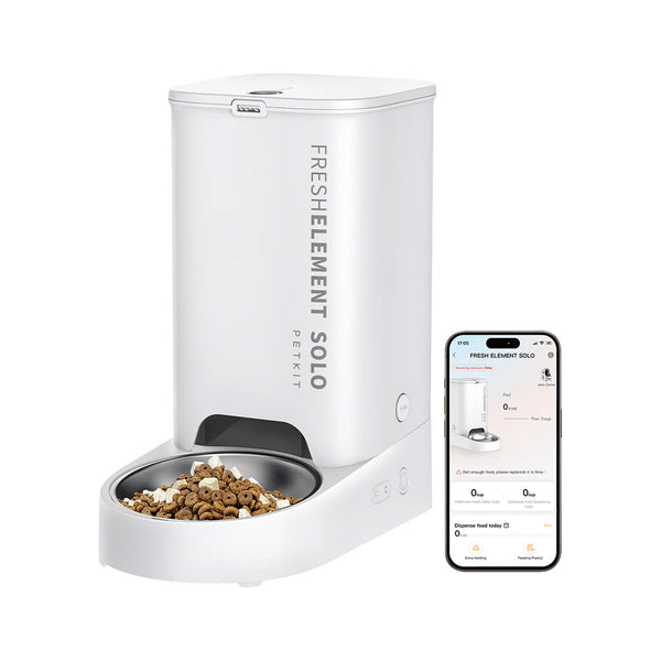 Petkit Freshelement Solo Automatic 2.4G WiFi Food Dispenser for Dogs and Cats