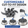 Talking Dog Club Universal Silicone Slow Feeder Bowl Attachment for Dogs and Cats (Grey) Both-Bowls & Feeders Talking Dog Club Dropship