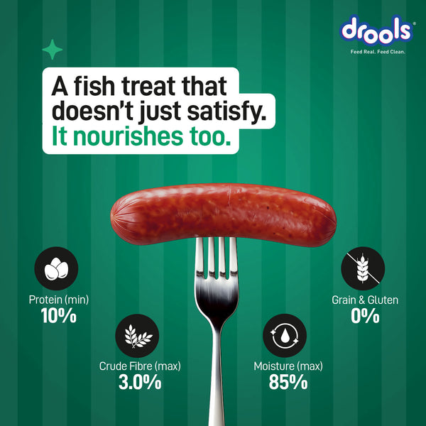 Drools Fish Sausages Dog Treats