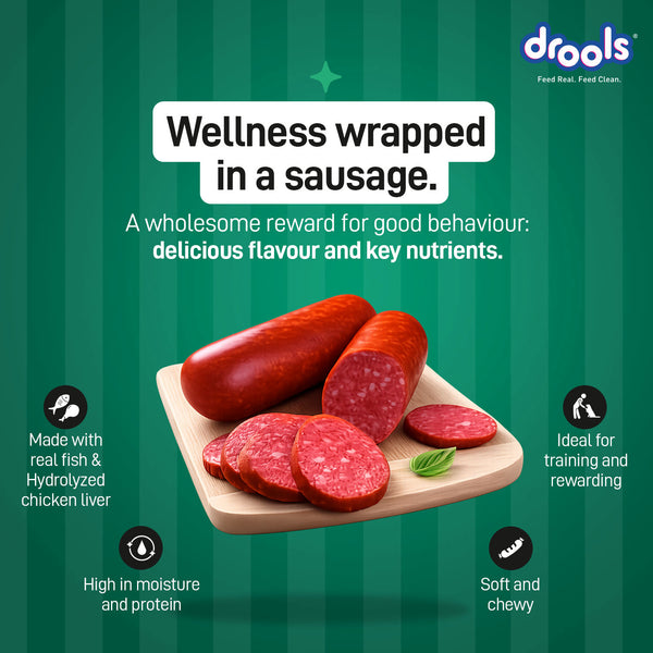Drools Fish Sausages Dog Treats