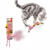 Barkbutler x Fofos Flamingo Flick Tube Catnip Toy for Cats