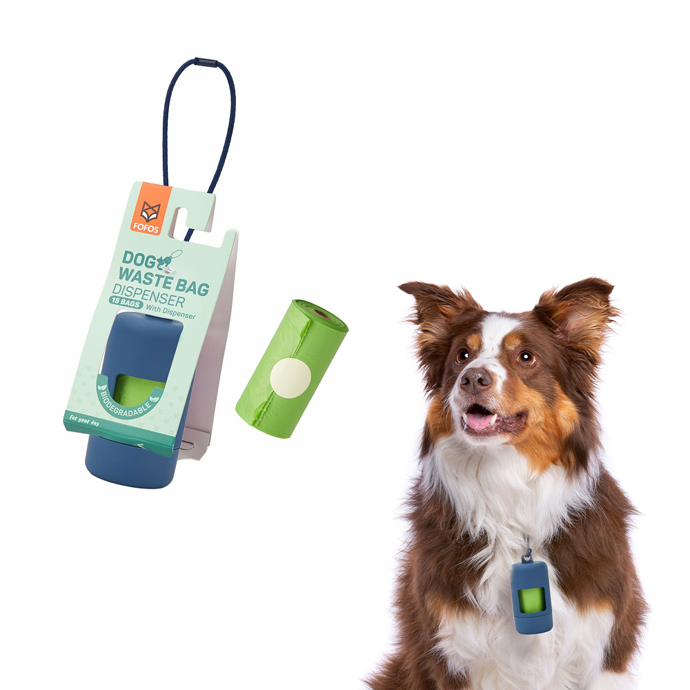 Barkbutler x Fofos Poop Bags Set for Dogs and Cats (Navy) Both-Health & Wellness Barkbutler
