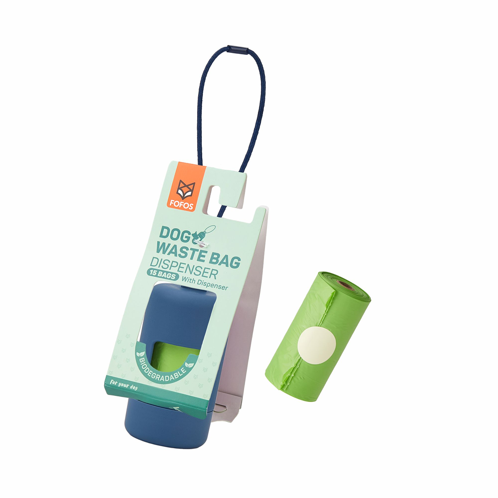 Barkbutler x Fofos Poop Bags Set for Dogs and Cats (Navy) Both-Health & Wellness Barkbutler 15 Pcs