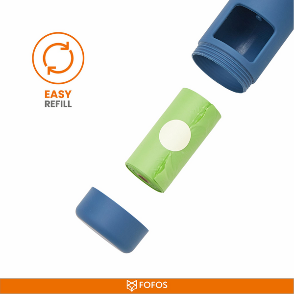 Barkbutler x Fofos Poop Bags Set for Dogs and Cats (Navy)