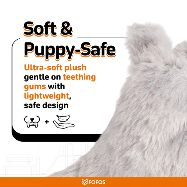 Fofos Rabbit Squeaky Puppy Toy for Dogs