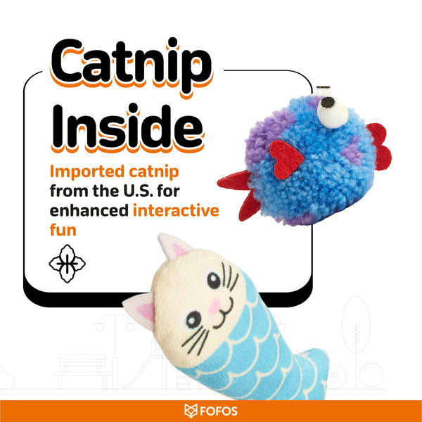 Fofos Sardine Catnip Toy for Cats
