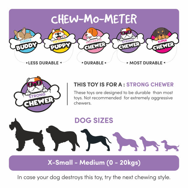 Fofos Cross Ball Super Bounce Toy for Dogs
