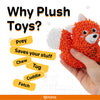 Fofos Lion Long Body Tough Plush Toy for Dogs Dogs-Toys FOFOS