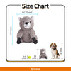 Fofos Squirrel Tough Plush Toy for Dogs (Grey) Dogs-Toys FOFOS