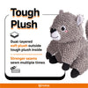 Fofos Squirrel Tough Plush Toy for Dogs (Grey) Dogs-Toys FOFOS
