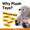 Fofos Squirrel Tough Plush Toy for Dogs (Grey) Dogs-Toys FOFOS
