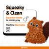 Fofos Squirrel Tough Plush Toy for Dogs (Brown)
