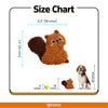 Fofos Squirrel Tough Plush Toy for Dogs (Brown)