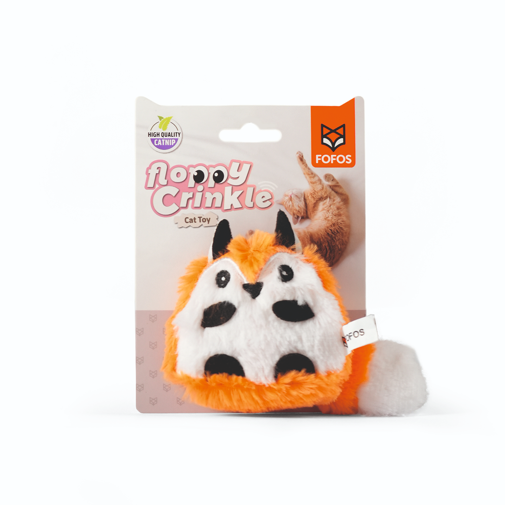Barkbutler x Fofos Floppy Crinkle Fox Catnip Toy for Cats Cats-Toys Barkbutler 13x7cm