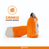 Barkbutler x Fofos Floppy Crinkle Fox Catnip Toy for Cats Cats-Toys Barkbutler