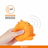Barkbutler x Fofos Latex Fox Ball Squeaky Toy for Dogs (Orange)