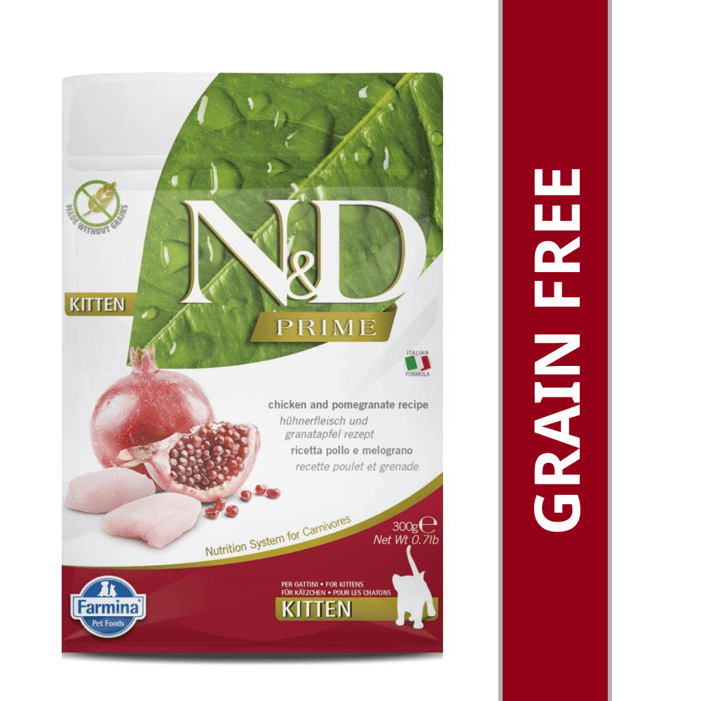 Farmina N&D Prime Chicken & Pomegranate Grain Free Kitten Cat Dry Food Cats- Dry food Farmina N&D 300g