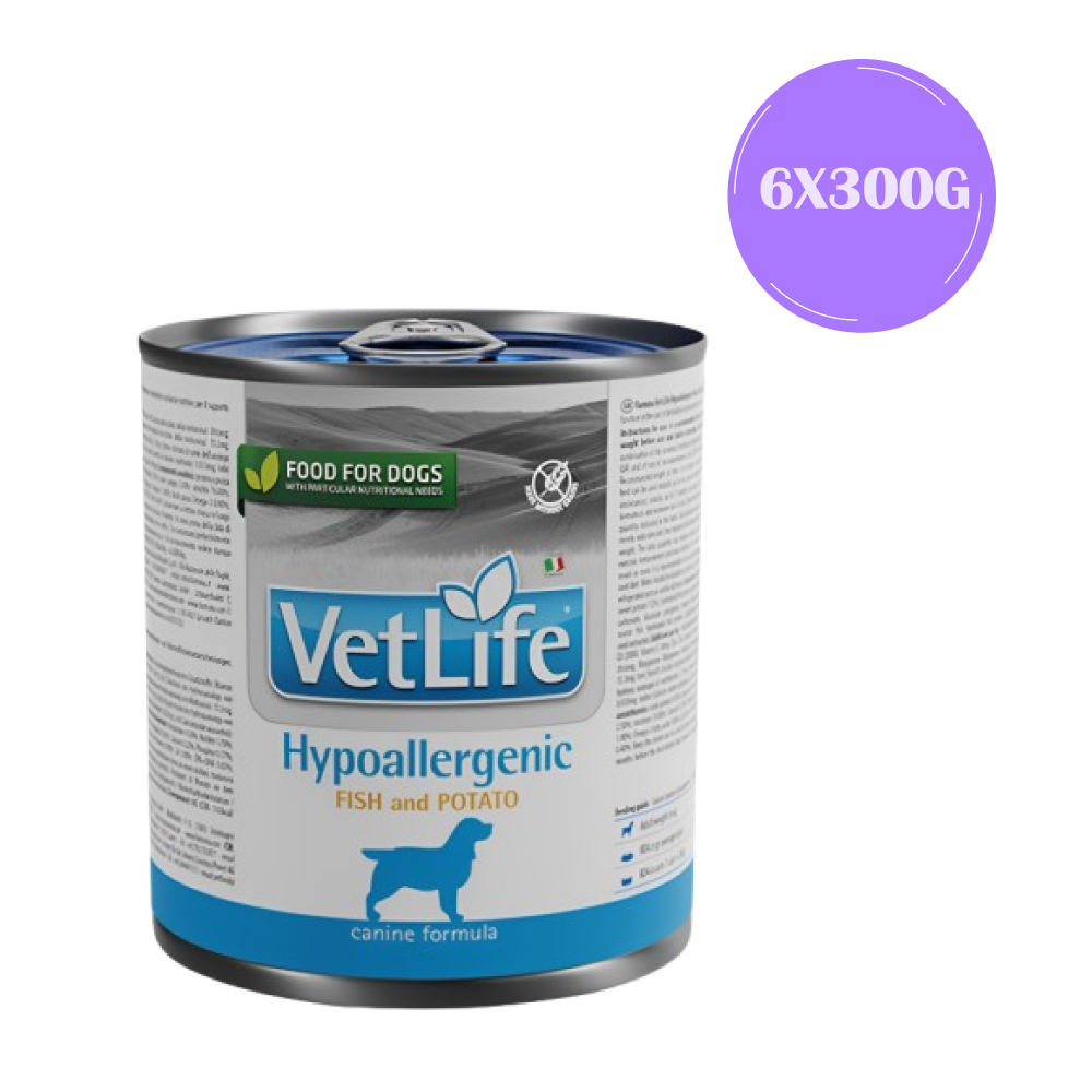 Farmina Vet Life Fish and Potato Hypoallergenic Dog Wet Food Dogs-Wet Food Farmina Vet Life 6x300g