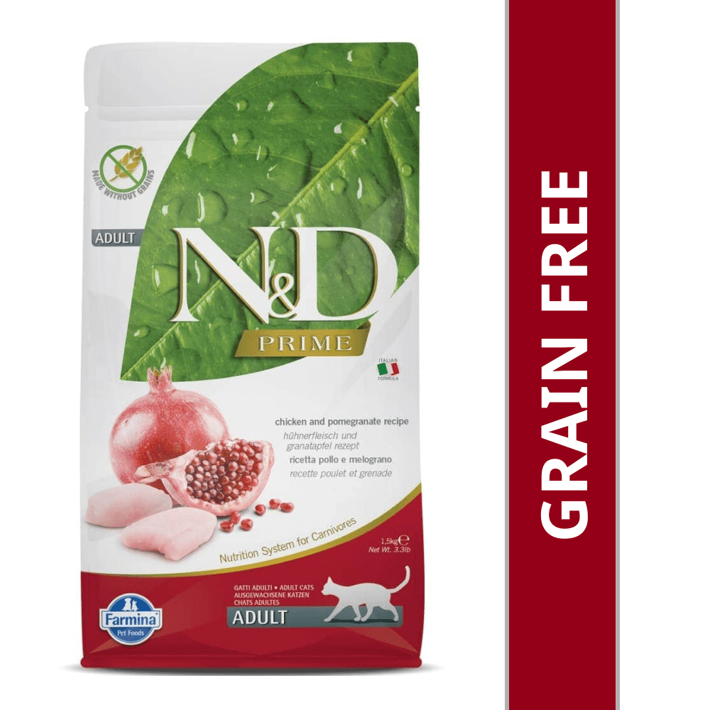 Farmina N&D Prime Chicken & Pomegranate Grain Free Adult Cat Dry Food Cats- Dry food Farmina N&D 1.5kg