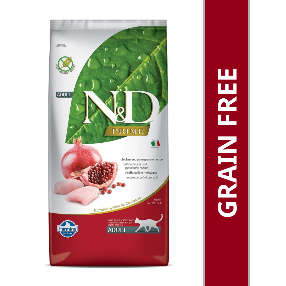 Farmina N&D Prime Chicken & Pomegranate Grain Free Adult Cat Dry Food Cats- Dry food Farmina N&D 5kg