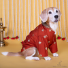 The Papaw Cartel Butta Festive Embroidered Kurta for Dogs & Cats (Orange) Both-Clothing & Accessories The Papaw Cartel Dropship S