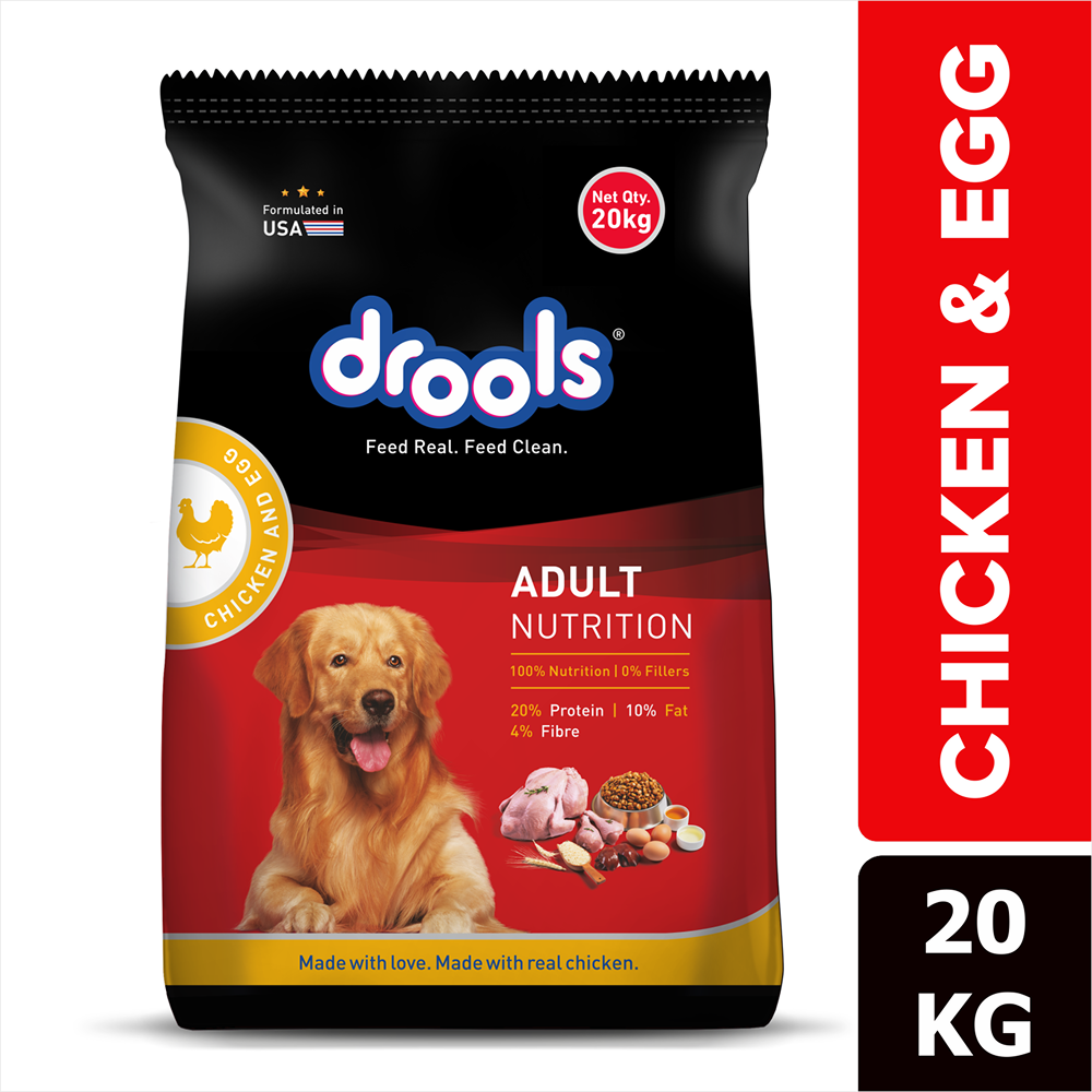Drools Chicken and Egg Adult Dog Dry Food Dogs- Dry Food Drools 20kg
