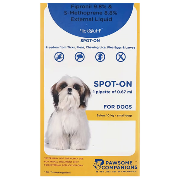 Scientific Remedies FlickOut F Spot On for Small Dogs Below 10kg