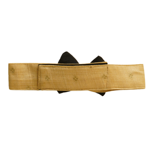 Floof & Co Bow for Dogs (Black & Gold)