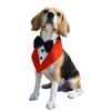 Floof & Co Tux Bandana Triangle for Dogs (Red) Dogs-Clothing & Accessories Floof & Co Dropship