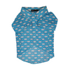 Floof & Co Fish Print Cotton Shirt for Dogs (Blue) Dogs-Clothing & Accessories Floof & Co Dropship S
