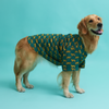 Floof & Co Leapord Print Cotton Shirt for Dogs (Dark Green) Dogs-Clothing & Accessories Floof & Co Dropship S