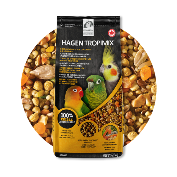 Hagen Tropican Tropimix Hari Bird Seed Mix for Lovebirds and Cockatiels