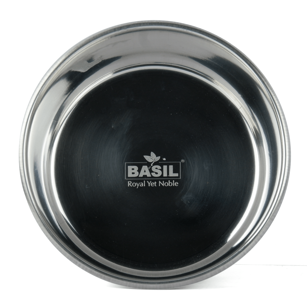 Basil Heavy Dish with Silicon Bowl for Dogs (Blue)