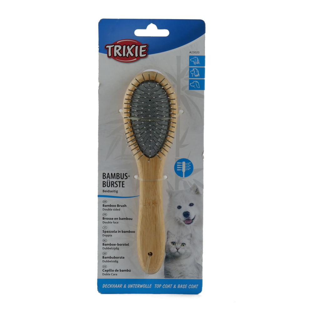 Trixie Double Sided Bamboo Brush for Dogs