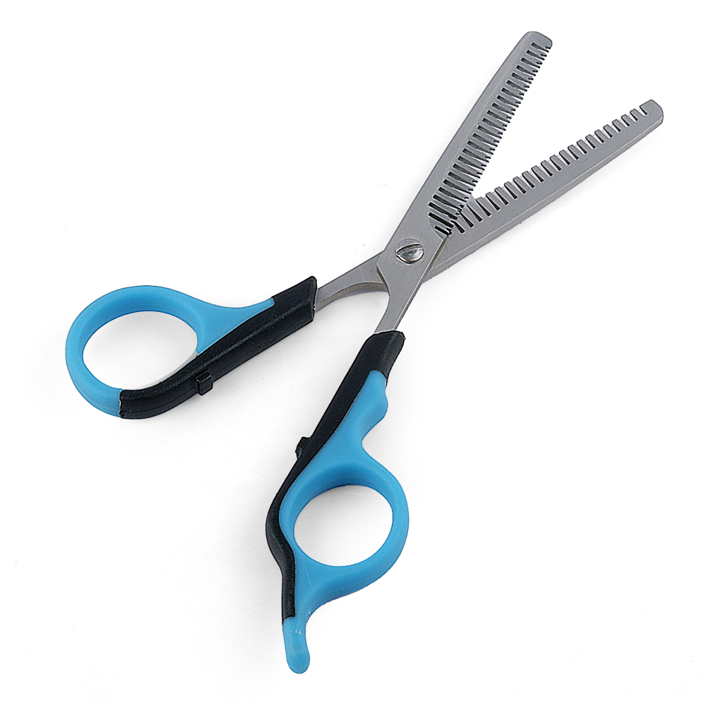 Trixie Double Sided Thinning Scissors for Dogs and Cats (Blue)