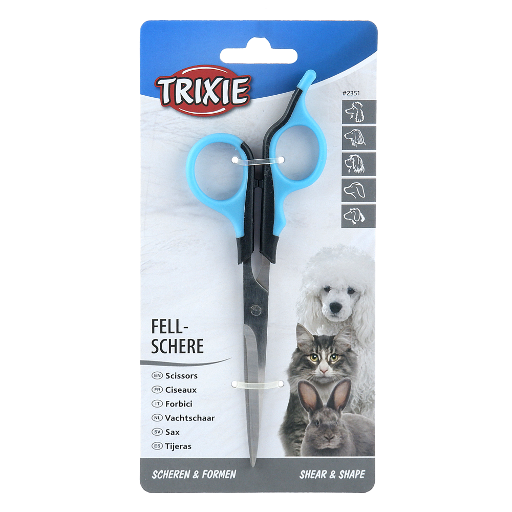 Trixie Stainless Steel Scissors for Dogs and Cats Both-Grooming Supplies Trixie