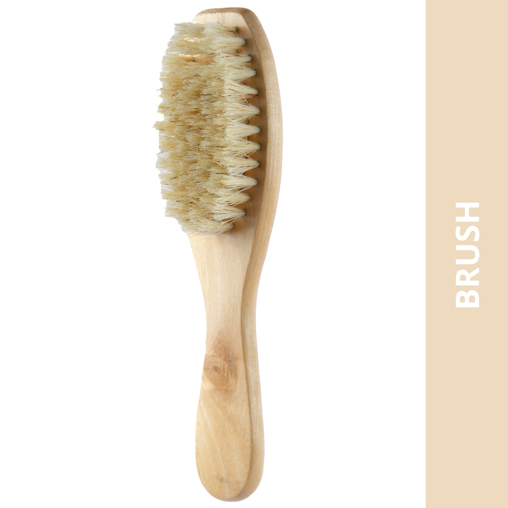 Trixie Natural Bristles Brush for Dogs and Cats (Natural Wood) Both-Grooming Supplies Trixie