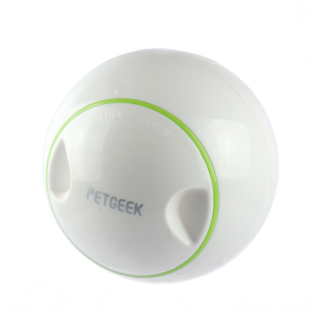 Pet Geek Foodie Orb Rolling Ball Treat Toy for Dogs | For Medium Chewers (White) Dogs-Toys Petgeek