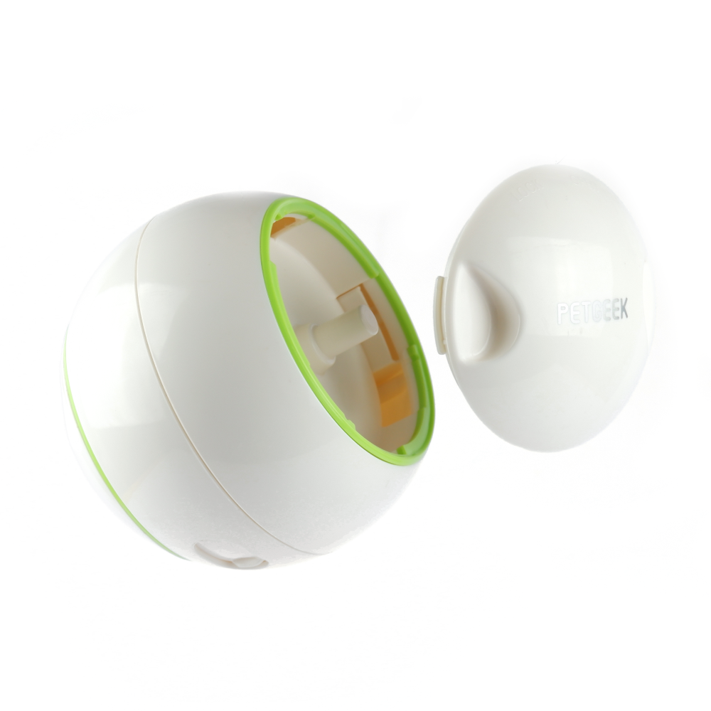 Pet Geek Foodie Orb Rolling Ball Treat Toy for Dogs | For Medium Chewers (White) Dogs-Toys Petgeek